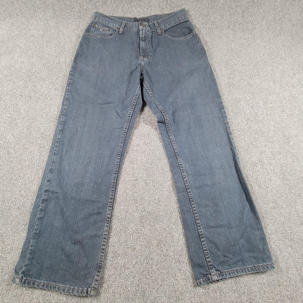 Tommy Hilfiger‎ Jeans Mens 32x29 Blue Relaxed Fit Denim Premium Vintage Style